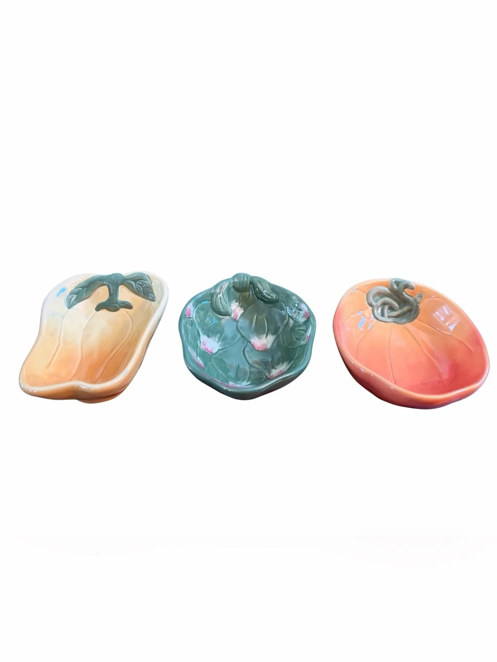 Williams Sonoma Jardin Potager Hand-Painted Ceramic Vegetable Bowl Trio